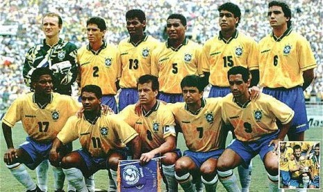 Tim Nasional Brasil saat menjadi juara Piala Dunia 1994