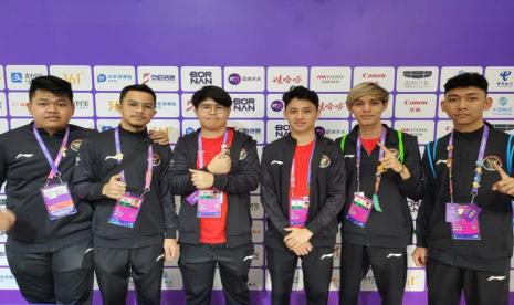 Tim nasional esports Indonesia nomor PUBG Mobile yang berlaga di Asian Games 2022 Hangzhou, Cina.