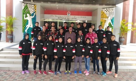 Tim pencak silat Indonesia pada Kejuaraan Dunia Pencak Silat Junior 2018.