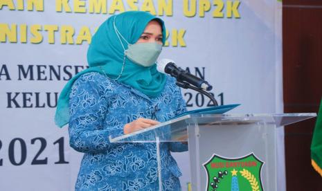 Tim Penggerak PKK Kabupaten Musi Banyuasin (Muba) menggelar Pelatihan Desain Kemasan dan Administrasi UP2K PKK, Senin (25/10), bertempat di Auditorium Pemkab Muba.