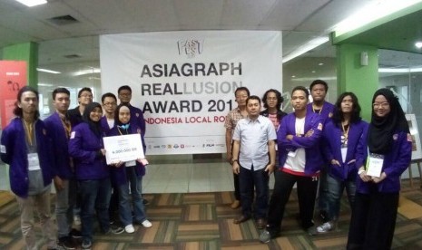 Tim Polimedia berhasil menyabet juara ketiga pada lomba Asiagraph 2017.