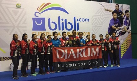 Tim Putri U-17 PB Djarum Kudus menjadi juara Superliga Junior 2018