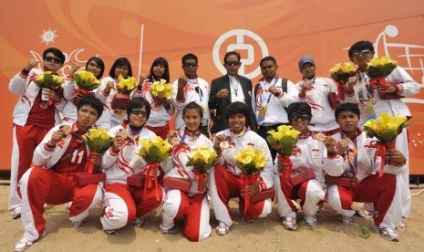 Tim sepak takraw putri Indonesia (ilustrasi)