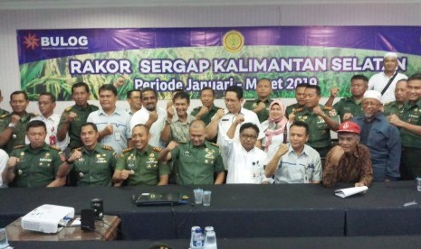  Tim Serap Gabah/beras petani (Sergap) Provinsi Kalimantan Selatan dalam Rakor Sergap Kalsel.