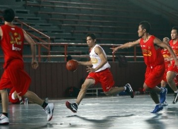 Timnas basket putra Indonesia.