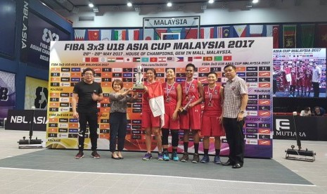 Timnas basket putri Indonesia U-18 juara 3x3 Asia.