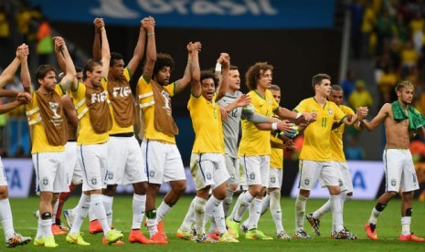 Timnas Brasil di Piala Dunia 2014.