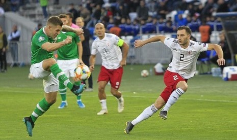 Timnas Georgia melawan Irlandia dalam pertandingan Grup D Kualifikasi Euro 2020 di Stadion Dinamo Arena, Tblisi, Ahad (13/10) dini hari WIB/