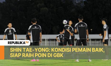 Timnas Indonesia melalukan sesi latihan di Stadion Madya, GBK.