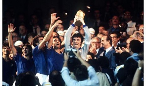 Timnas Italia saat memenangkan Piala Dunia 1982.