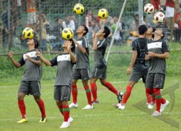 Timnas Indonesia gelar latihan