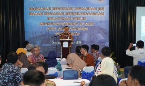 Tingkatkan transparansi pelayaran tol laut, Kemenhub sosialisasi registrasi kewajiban jasa pengurusan transportasi.