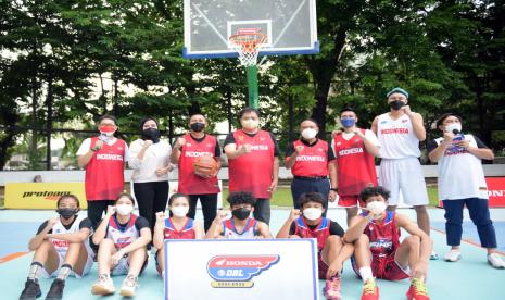 Tip Off Penyelenggaraan DBL Wilayah Luar Jawa-Bali 2021, di Lapangan Banteng, Jakarta Pusat