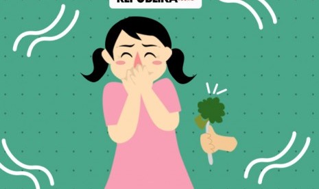 Anak tidak mau makan sayur dan buah (ilustrasi). Dokter mengatakan hampir 97 persen anak berusia 5 sampai 19 tahun tidak mengonsumsi sayur dan buah dengan cukup.