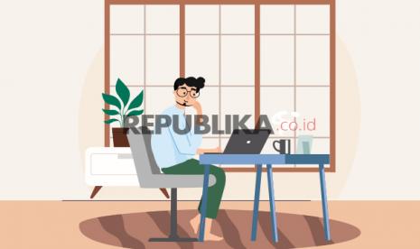 Tips tetap bahagia meski bekerja dari rumah.