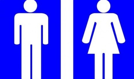 Toilet sign (illustration)