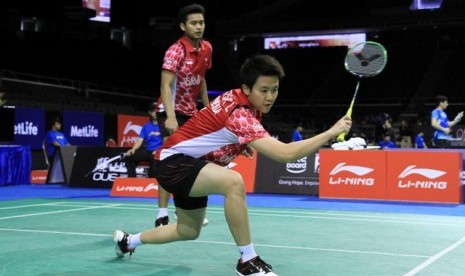 Tontowi Ahmad (kiri) dan Liliyana Natsir