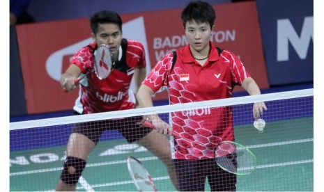 Tontowi Ahmad (kiri) dan Liliyana Natsir