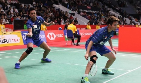 Tontowi Ahmad (kiri) dan Liliyana Natsir.