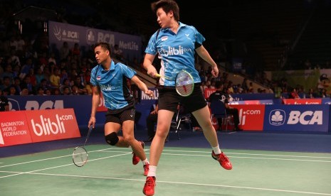 Tontowi Ahmad/Liliyana Natsir lolos ke babak kedua BCA Indonesia Open Super Series Premier 2015