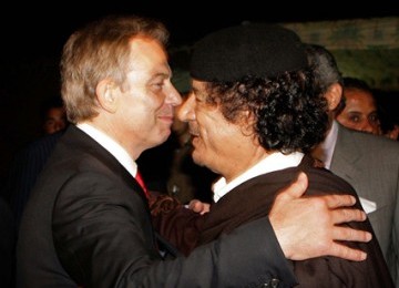 Tony Blair dan Muammar Qaddafi