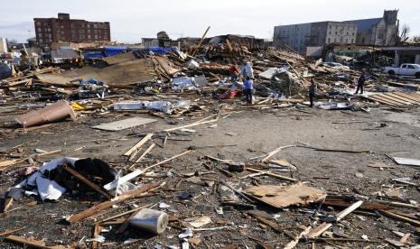 Tornado menerjang negara bagian  Kentucky, Amerika Serikat (AS), Sabtu (11/12) waktu setempat.