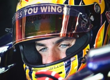 Toro Rosso Formula One - Jaime Alguersuari, Spanyol di Montmelo racetrack, Montmelo, Spain 2011.(AP Photo/Daniel Ochoa de Olza)