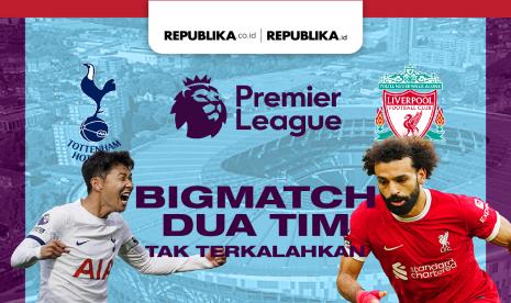 Penyerang Tottenham Hotspur Son Heung-min Vs penyerang Liverpool Mohamed Salah (kanan).