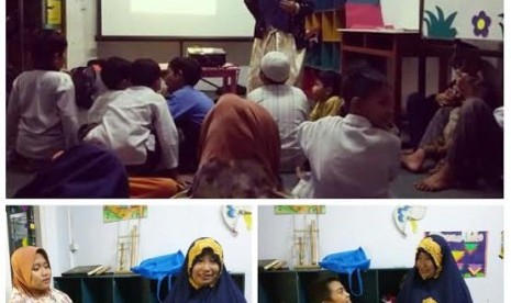 Trainer mengajarkan cara meningkatkan ketakwaan dengan teknik Role Play.