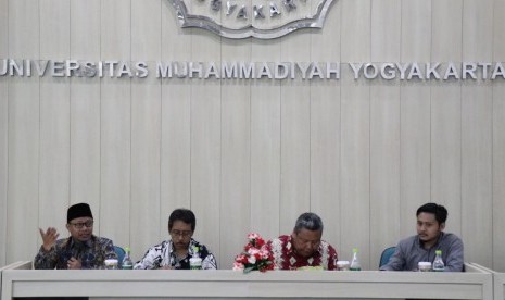 Training Politik Nasional (Trapolnas) IMM AR Fakhruddin di kampus Universitas Muhammadiyah Yogyakarta (UMY), Kamis (4/4).