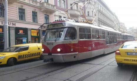 Trem di Kota Praha, Republik Ceska (ilustrasi). Pemkot Bogor berencana membangun trem sepanjang 7,1 kilometer.