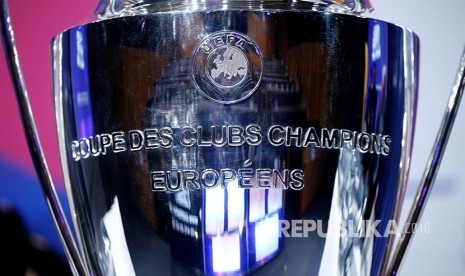 Trofi Liga  Champions di markas UEFA, Nyon, Swiss. (Denis Balibouse/Reuters)