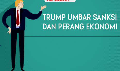 Trump mengumbar sanksi ekonomi dan perang dagang.