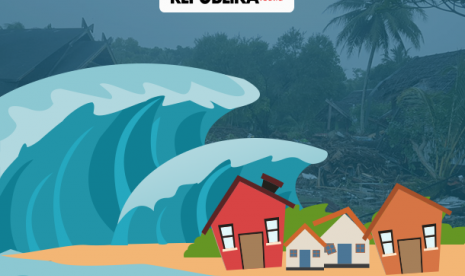 Tsunami di Selat Sunda (ilustrasi) 