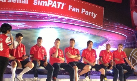 Tujuh pemain Arsenal menyapa the Gooners di Jakarta