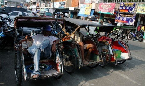 Tukang becak (ilustrasi) 