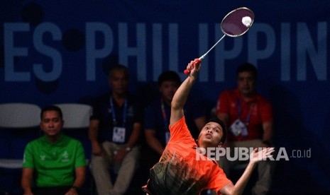 Tunggal putra Indonesia Anthony Sinisuka Ginting.