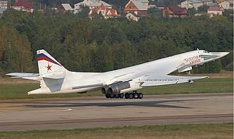 Tupolev TU-160, a Russian strategic bomber (illustration)