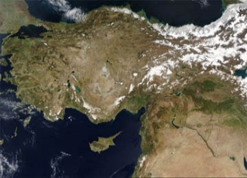 Turki dilihat dari satelit. 