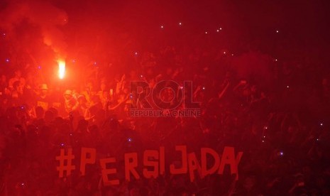 Turnamen pramusim Trofeo Persija 2015 di Stadion Utama Gelora Bung Karno, Senayan, Jakarta, Ahad (11/1). (Republika/Yogi Ardhi)