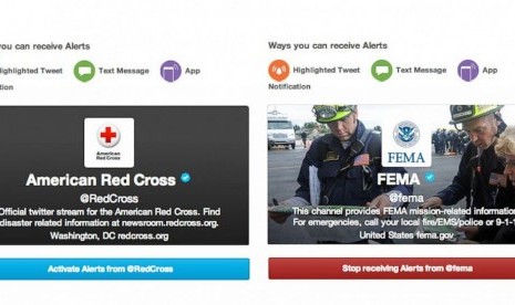 Twitter melengkapi fitur untuk kondisi darurat, Twitter Alerts