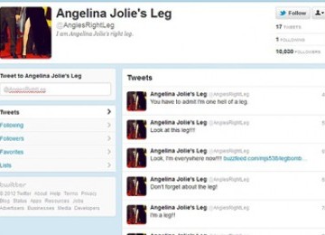 Twitter soal kaki kanan Angelina Jolie