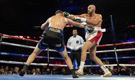 Tyson Fury menghadapi Otto Wallin