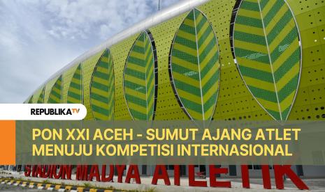 uasana kompleks Stadion Madya Atletik Sumut Sport Center yang akan digunakan untuk Pekan Olahraga Nasional (PON) XXI Aceh-Sumut di Batang Kuis, Deli Serdang, Sumatera Utara, Sabtu (15/6/2024). 