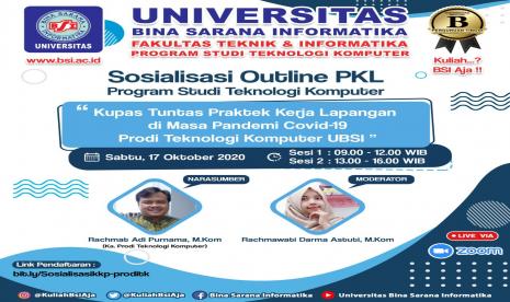 UBSI akan menggelar sosialisasi PKL pada Sabtu (17/10).