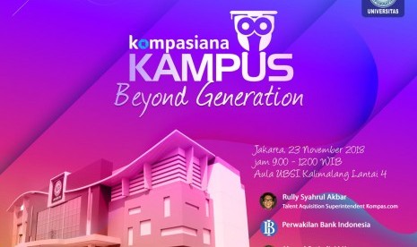 UBSI bersama Kompasiana menggelar seminar jurnalistik. 