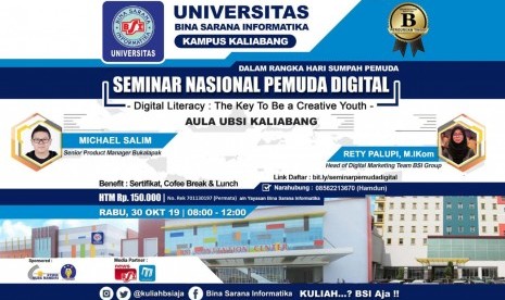 UBSI menggelar seminar pemuda digital.