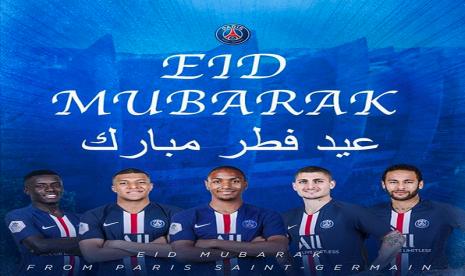 ucapan selamat idul fitri dari psg