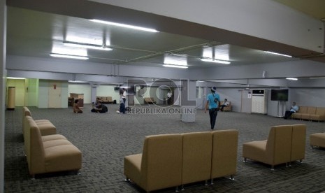 Umroh Lounge di Bandara Soekarno Hatta, Tangerang, Banten, Rabu (12/8).    (Republika/Rakhmawaty La'lang)