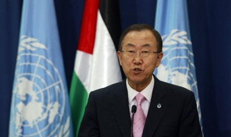 UN Secretary General Ban Ki-moon on Thursday, Aug. 22, 2013, called on the Syrian government to allow a U.N. team now in Damascus to swiftly investigate an alleged chemical weapon attack outside the capital that killed at least 100 people. (file photo)